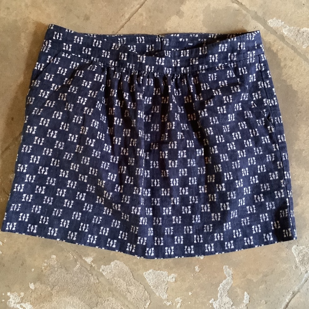 gap 12 skirt cotton chambray denim light  MUST be bundled